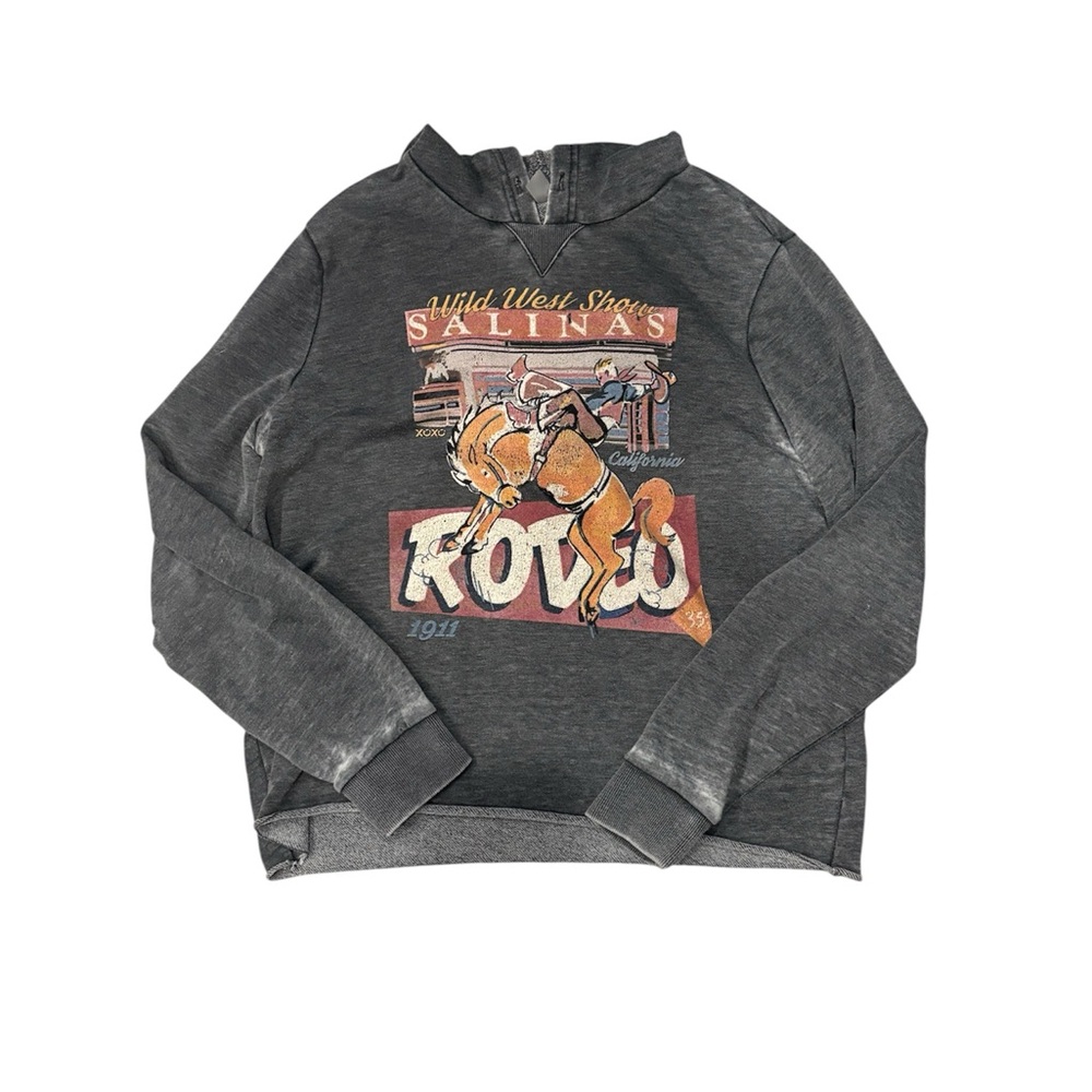 Women’s ' Wild West Salinas Rodeo Graphic Hoodie - Charcoal